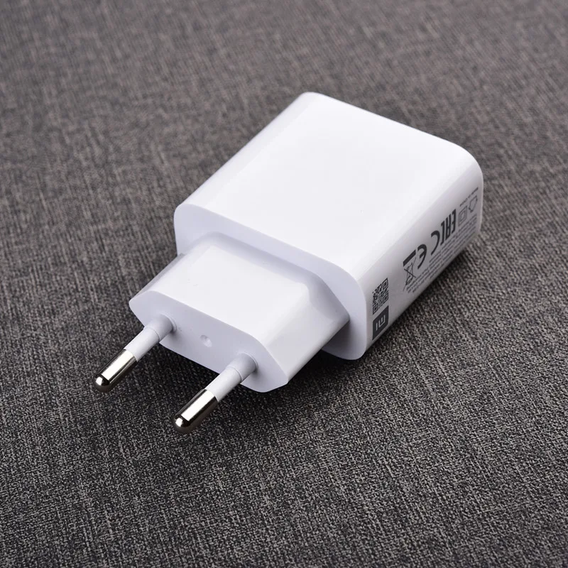 Xiaomi Micro usb Кабель 5В 2A адаптер USB зарядное устройство EU US вилка Дорожное настенное зарядное устройство для Redmi Note 6 pro 5 plus 7A 6A 5A 4A - Цвет: EU Charger only