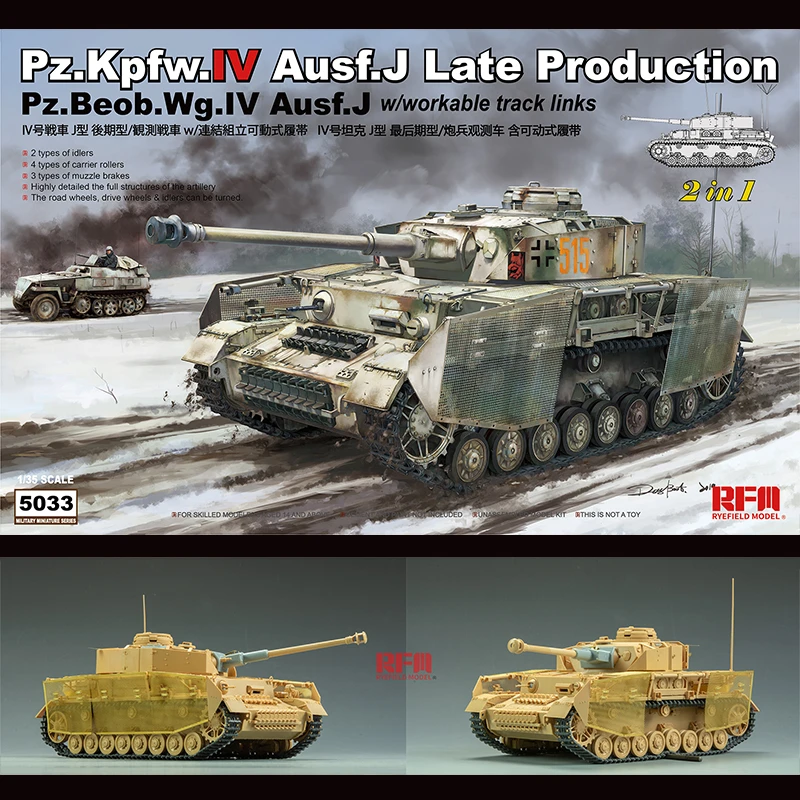 Ryefield-Model RM5033 1/35 Pz.Kpfw.IV Ausf.J Late Production