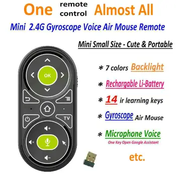 

Tikigogo TK08 Mini Air Mouse 14 IR Learning Google Voice Search for Android Smart TV Box PK T1M T2M G11 G21 Remote Control