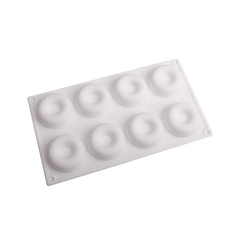 8 даже маленький пончик мусс силиконовая форма для выпечки diy Круглый бисквит