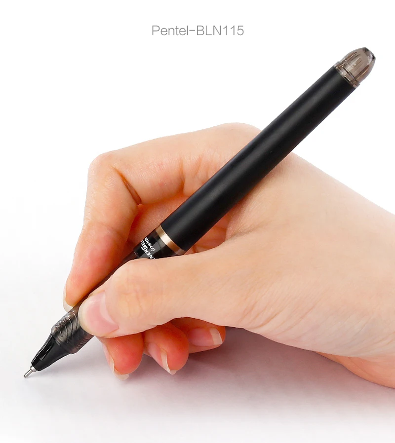 Pentel нейтральный карандаш игла трубка головка BLN115W черный синий 0,5 мм студенческий осмотр бизнес подпись в офисе