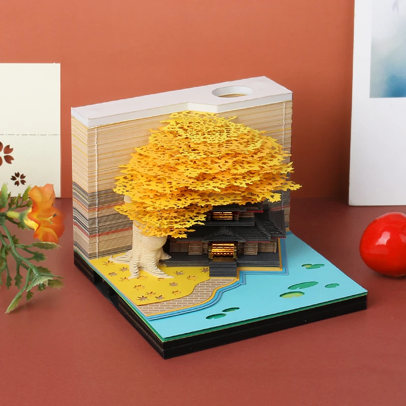 Valentine Day Gift Promotion Kawaii Design 3D Carving Memo Pad Sticky Notes | Канцтовары для офиса и дома