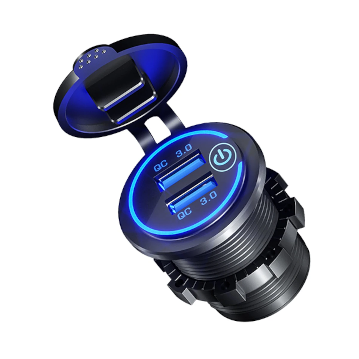 QC3.0  USB   12V/24V ڵ  Ʈ RV Ʈ  ġ ġִ    ܼƮ 
