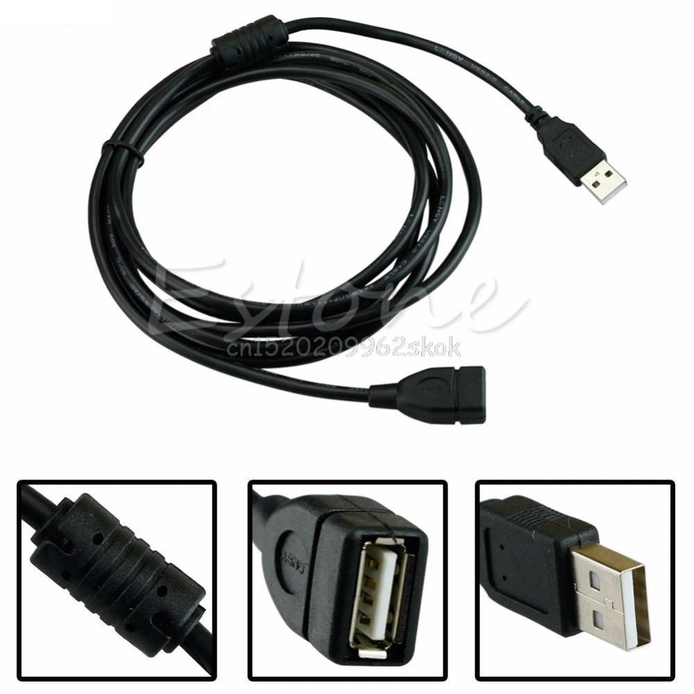 

2.8M 9FT USB 2.0 A Male to A Female Extension Cable Cord Wire Lead For PC Laptop Au09 19 Dropship