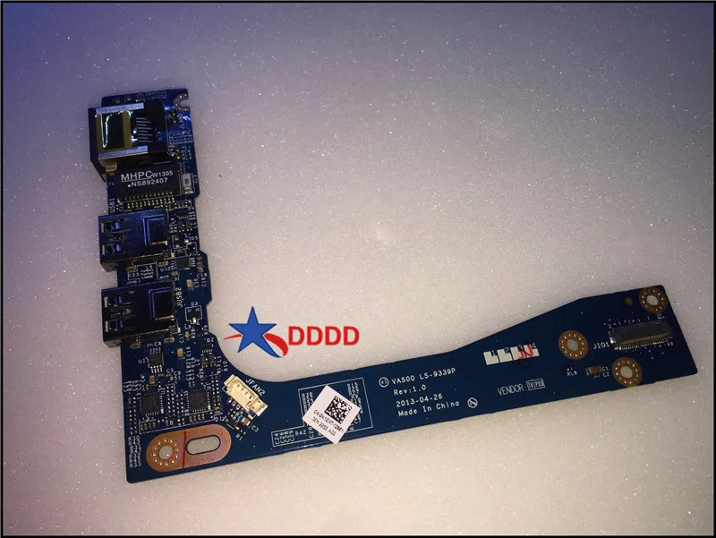 Для Dell M17x R5 USB Ethernet RJ45 LAN гнездовая плата LS-9339P Тесты ОК
