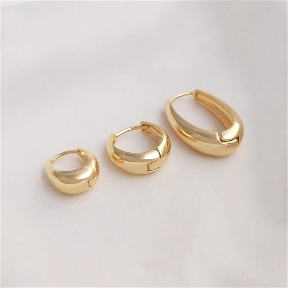 14K Gold Plated Drop-shaped earrings are fashionable, luxurious and simple