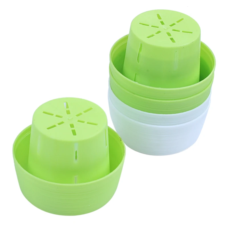 Small Succulent Planter Colorful Plastic Plant Flower Pots Set of 5, Mixed Color