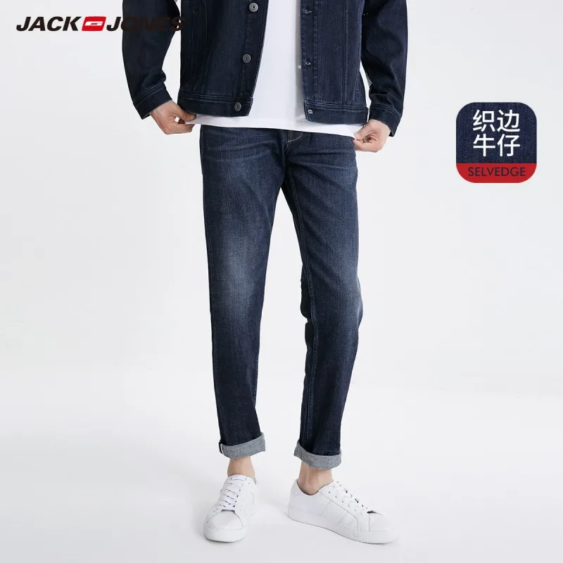 JackJones, мужские зимние Стрейчевые облегающие джинсы, модные классические джинсы, 219132559