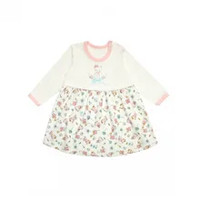 Платье "Зефирка" Веселый малыш с длинным рукавом для девочки