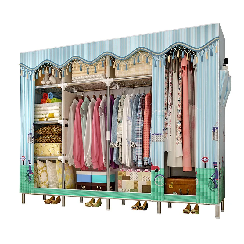 GIANTEX Cloth Wardrobe For clothes Fabric Folding Portable Closet Storage Cabinet Bedroom Home Furniture GIANTEX Cloth Wardrobe For clothes Fabric Folding Portable Closet Storage Cabinet Bedroom Home Furniture