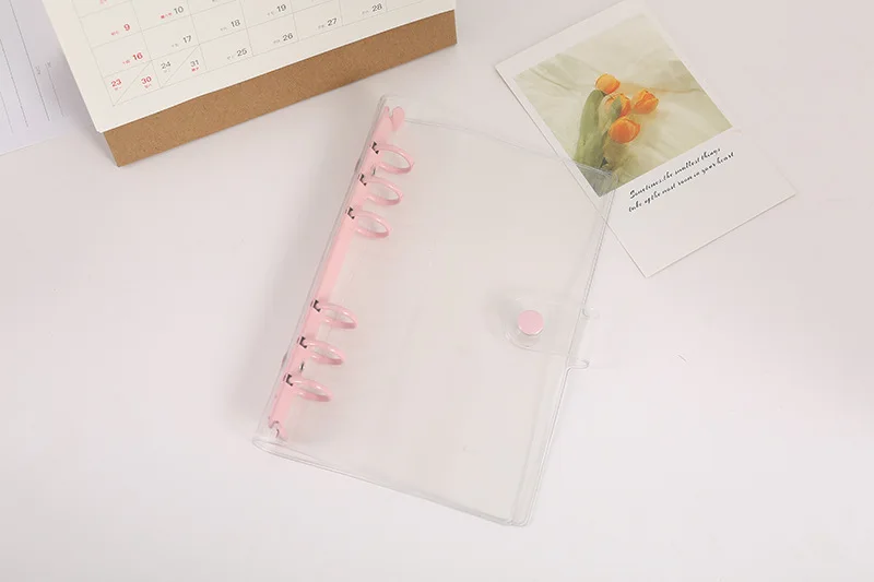 Colorful Gradient Binder Notebook Cover & Photo Sticker Album Diary Planner