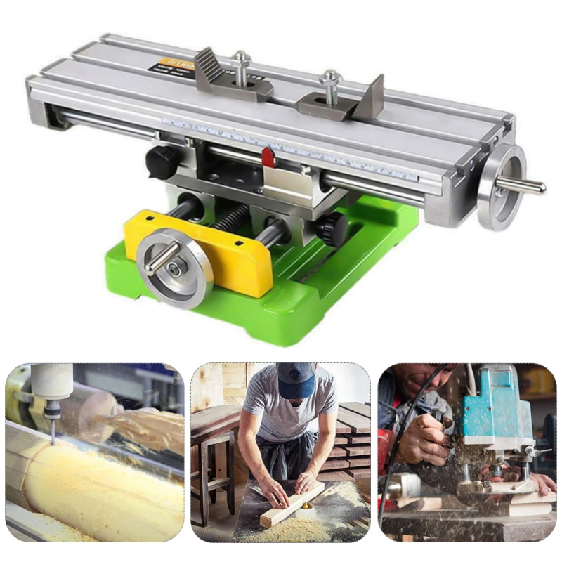 US $165.90 Mini Precision Milling Machine Worktable Multifunction Drill Vise Fixture Working Table Cross Slide Table