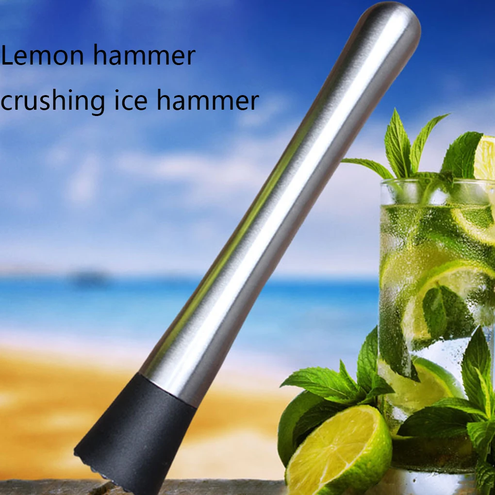 1 шт. Mint Muddler из нержавеющей стали Swizzle Stick ледовая дробилка бар Mojito сломанный