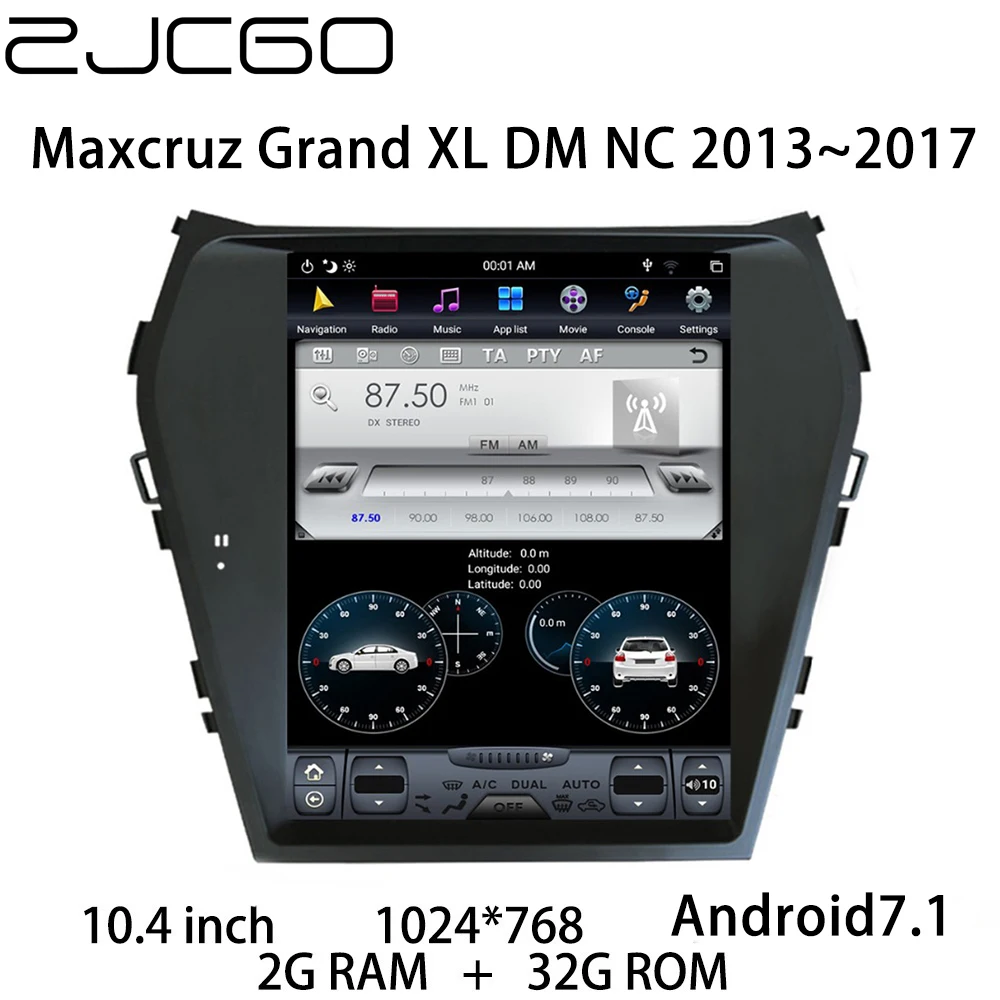 

Car Multimedia Player Stereo GPS DVD Radio Navigation NAVI Android Screen for Hyundai Santa Fe Maxcruz Grand XL DM NC 2013~2017