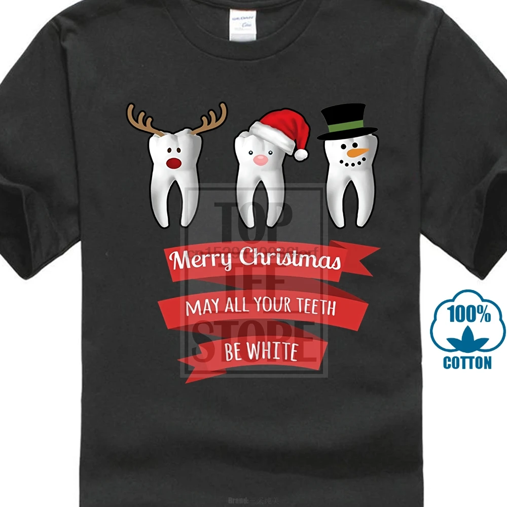 

Dentist Funny Christmas Thanksgiving T Shirt For Man Hipster O Neck Causal Cool Tops