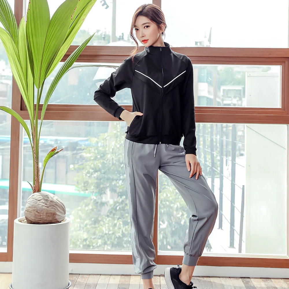 Nu-June-Women's Tracksuit Jacket, Thumb Yoga Jacket, Zipper Jacket, Fitness Clothing, Top Sport Gym Sportswear, Bra Sweatshirt 3