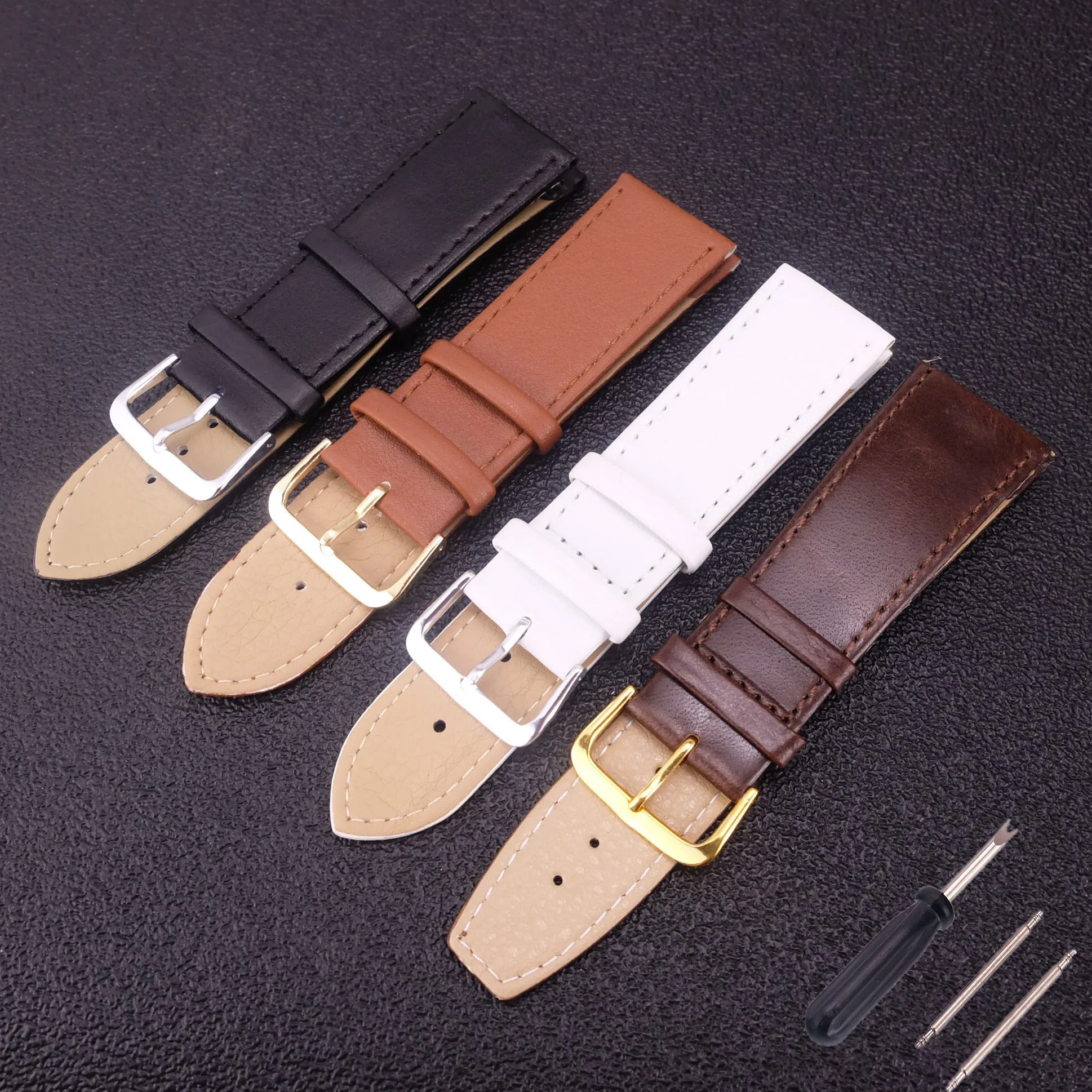 Ремешок для мужских и женских часов Lleather браслет наручных 12 мм 14 16 18 19 20 22