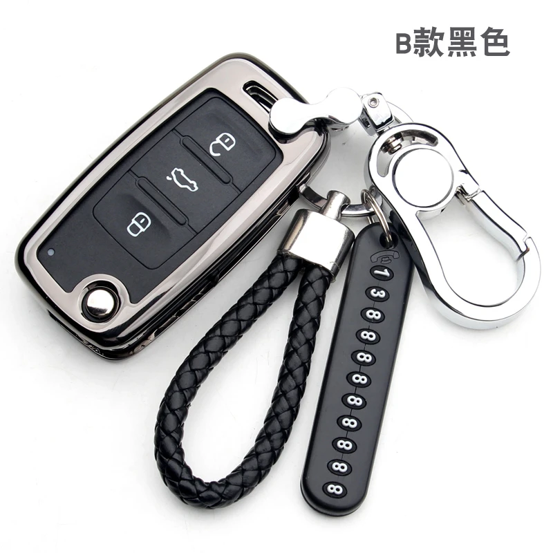 Чехол для ключа Volkswagen VW POLO Tiguan Passat B5 B6 B7 Golf EOS Scirocco Jetta MK6 Octavia из