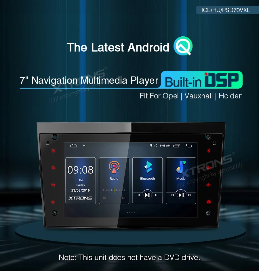 XTRONS " Встроенный DSP новейший Android gps навигационный мультимедийный плеер для Opel для vauxhall для Holden RCA TPMS DVR без DVD