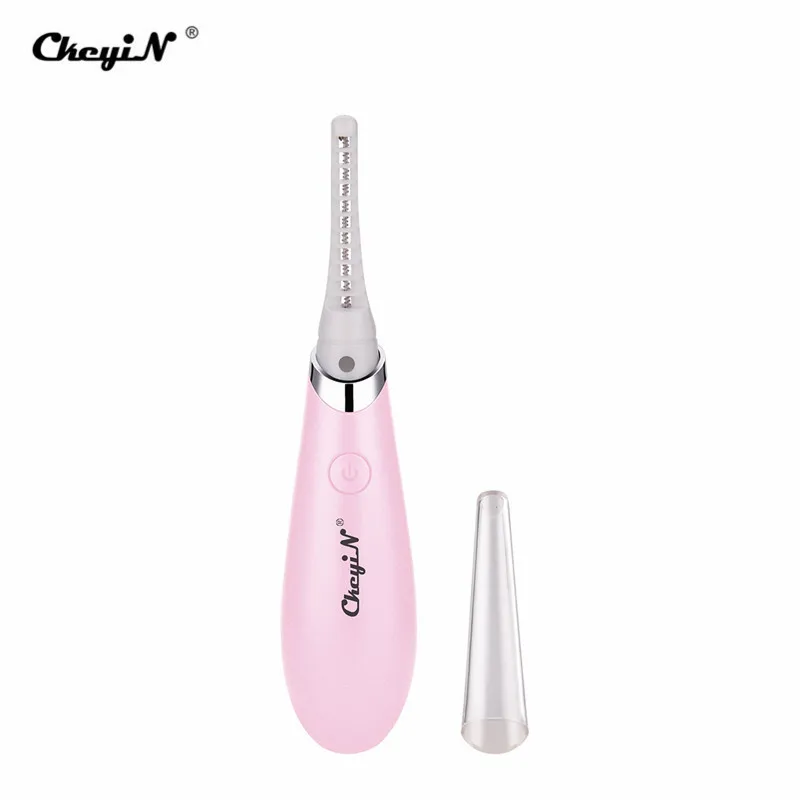 RB071P Electric Eyelash Curler USB Rechargeable Handy Heated Eye Lashes Curling Tool Long Lasting Eyelash Enhancer Pen Makeup Tools 38 - Color: RB071P