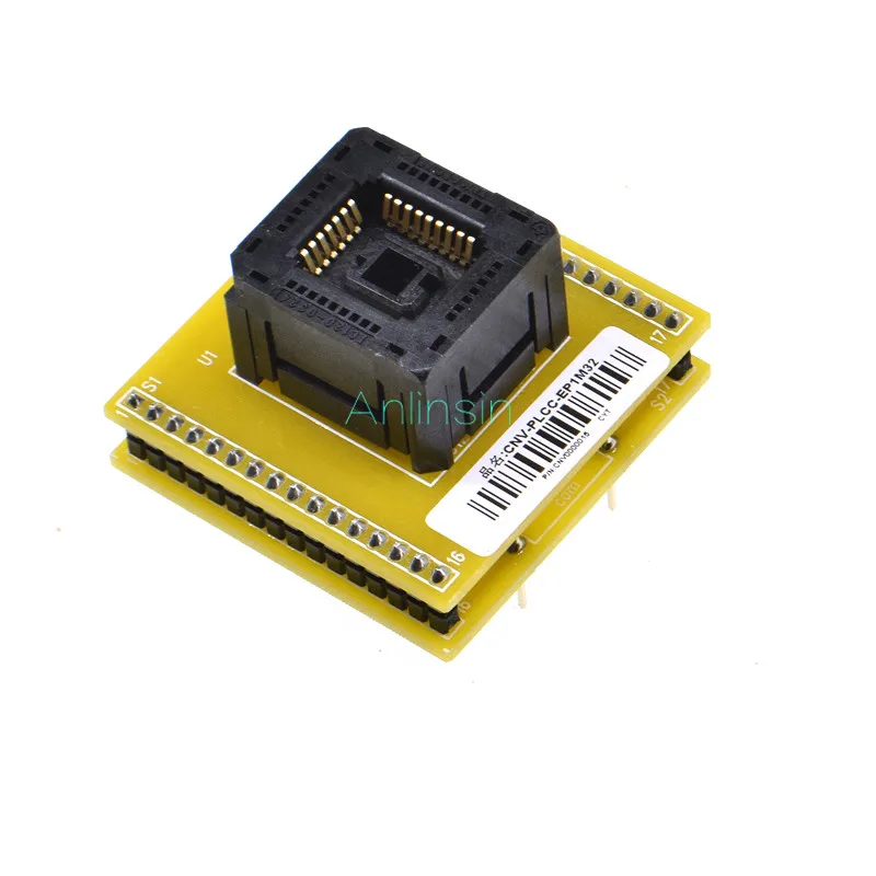 Top Quality Chip programmer PLCC32 adapter socket CNV-PLCC-EP1M32 0324-309 with Board for BIOS | Электронные компоненты и