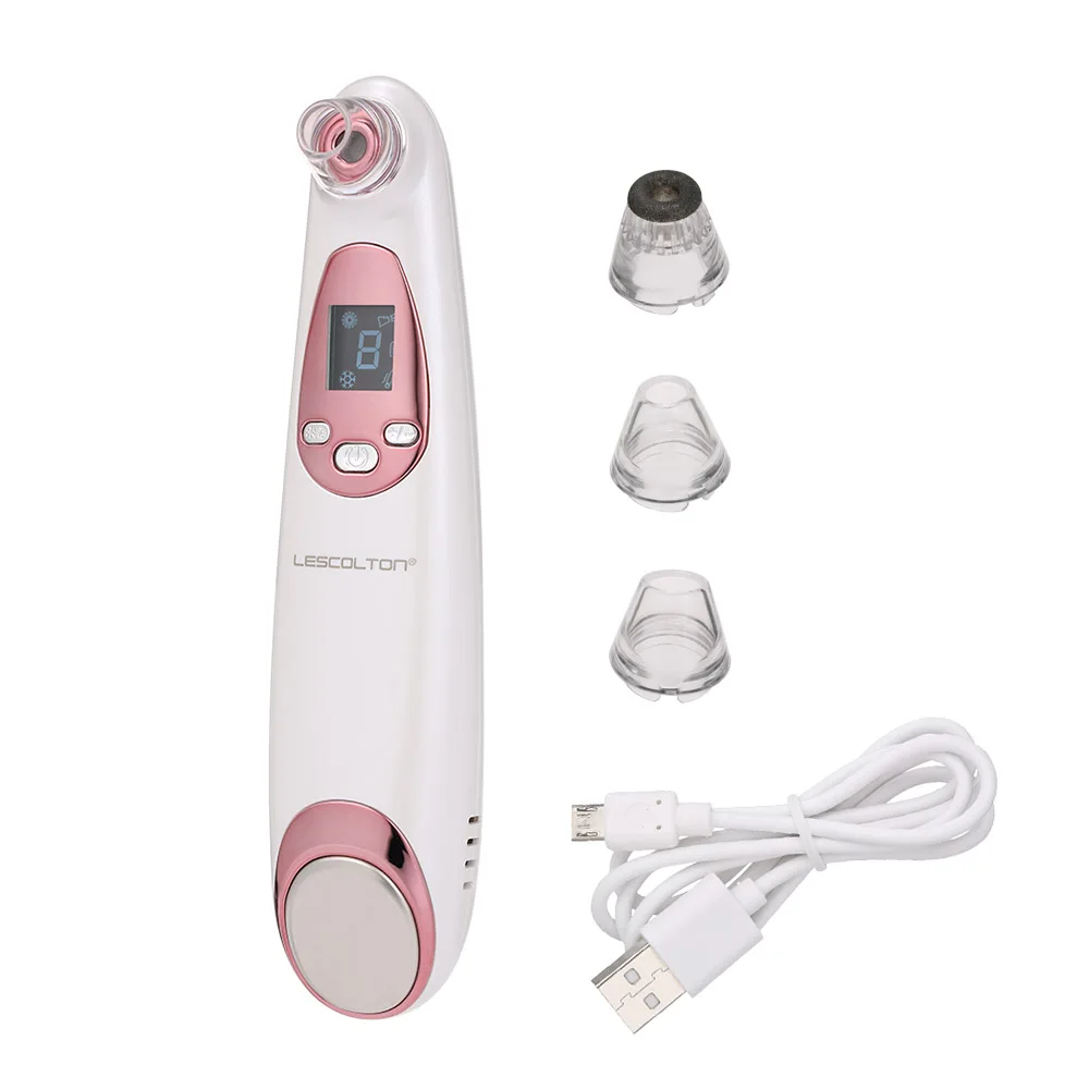 

2-In-1 Electric Blackhead Remover Face Pore Cleanning Beauty Device with Thermal & Cold Suction Device Pimple Removal Tool