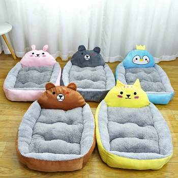 

Cute Cartoon Pet Dog Bed Four Seasons Universal Keep Warm Kennel Comfortable Cat Bed Cat Nest Creativity Deep Sleep Pet Supplies