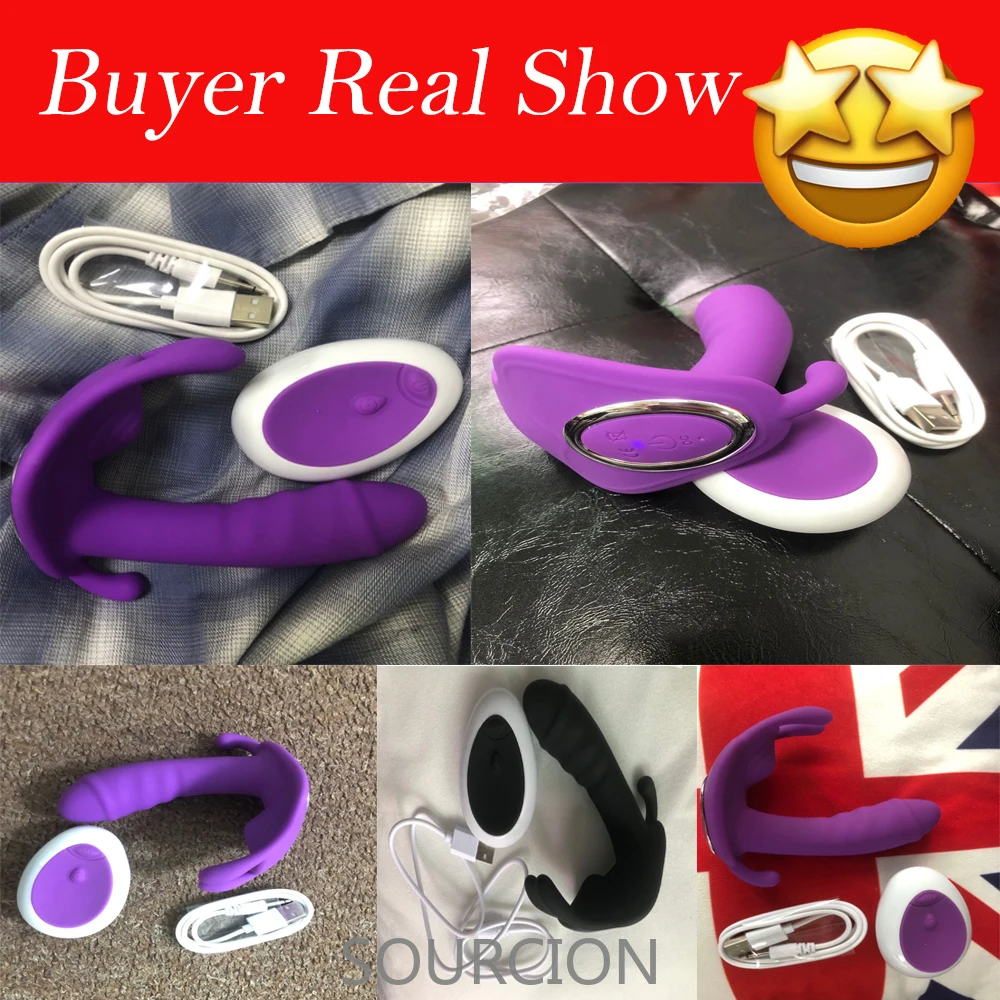 Wear Dildo Butterfly Vibrator Sex Toys for Couple Orgasm Masturbator Wireless Remote Control Dildo Vibrators for Women Panties 6
