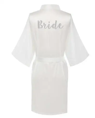 navy blue robe silver letter kimono satin pajamas wedding robe bridesmaid sister mother of the bride robes