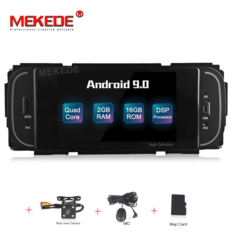 MEKEDE Android 9,0 автомобильный dvd-плеер для Chrysler/Dodge/ram/Jeep/Grand Cherokee с gps навигацией BT Радио FM AM RDS Аудио Видео - Цвет: add camera