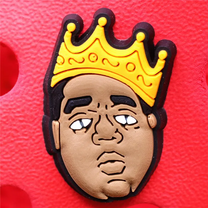 Crock Charms Accessories Custom Cartoon Cute PVC Shoe Croc Buttons Sandals Charms Black Lives Dope Father Portrait Free Shipping