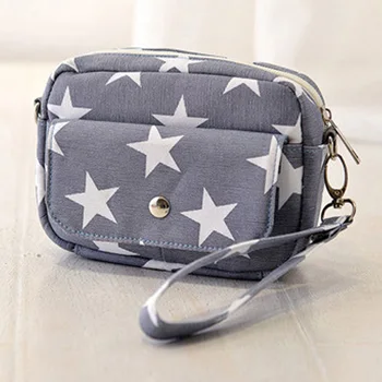 

Cross-Body Single-Shoulder Bag, Star Pattern Women Mini Canvas Bag