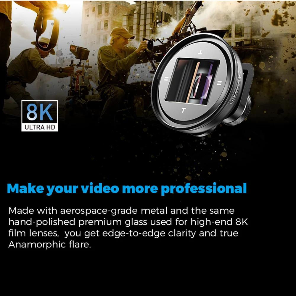 APEXEL HD 1.33x WideScreen anamorphic lens