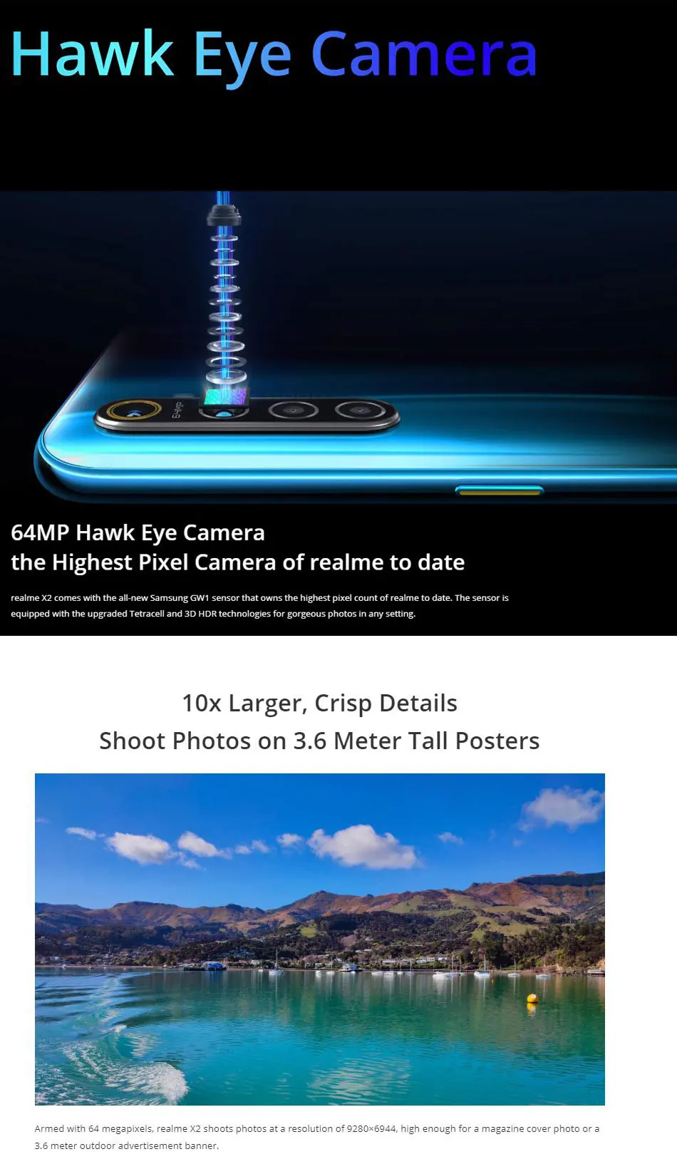 Мобильный телефон Realme X2, 8 ГБ, 128 ГБ, 64 мп, Восьмиядерный процессор Snapdragon 730G, 6,4 дюймов, NFC, 64 мп, четырехъядерный, фронтальная камера 32 МП, смартфон