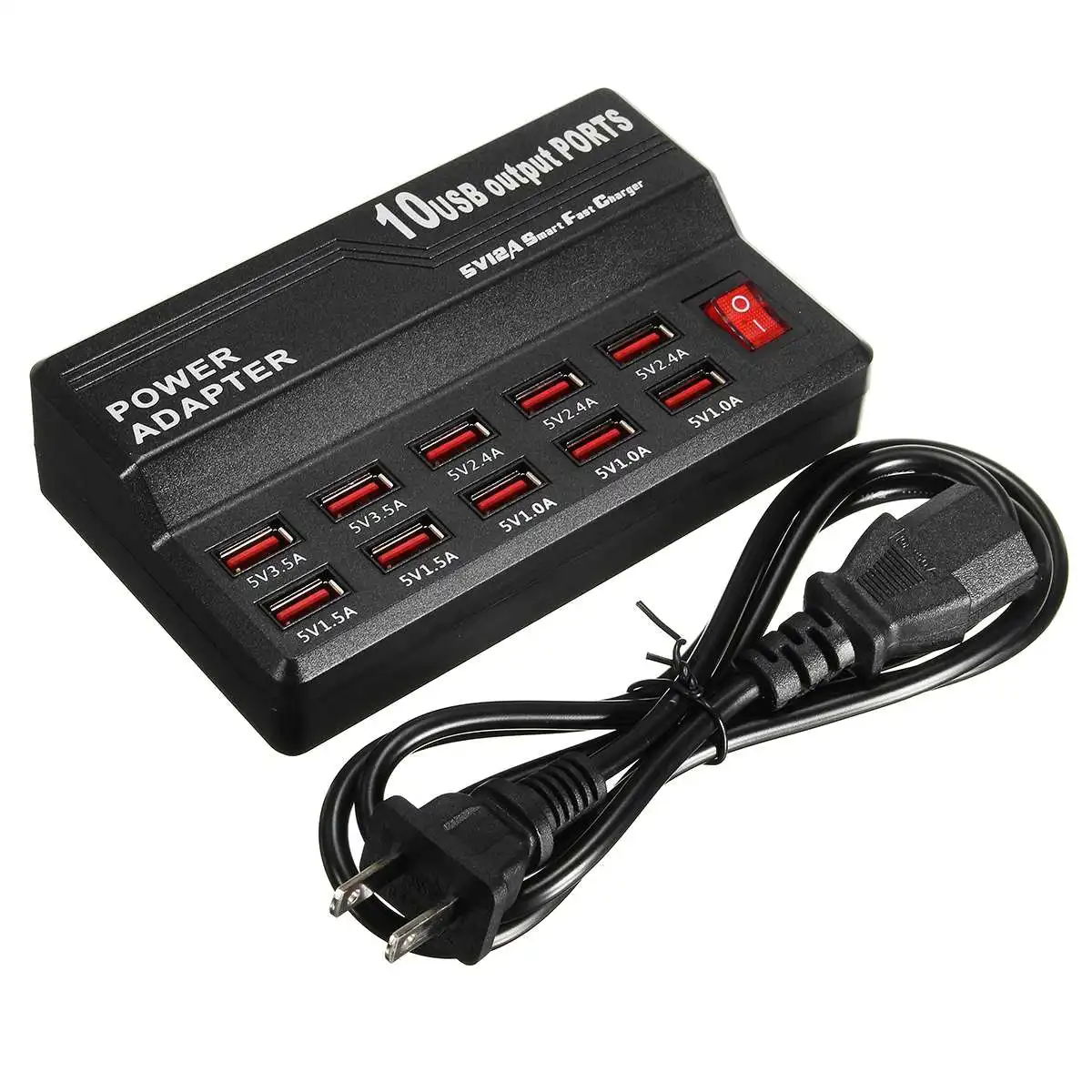 10 портов usb зарядная станция адаптер питания быстрое зарядное устройство настенное дорожное настольное зарядное устройство для мобильного телефона s для планшета телефона MP3