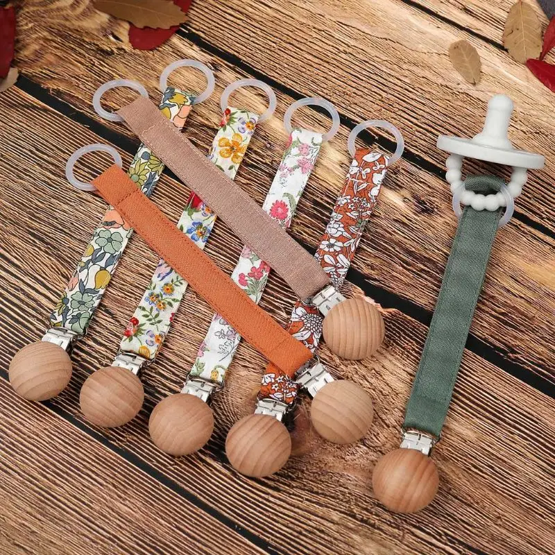Cotton Linen Baby Pacifier Chain Clip Soother Nipple Holder Clasps Dummy Clips Attache Feeding | Мать и ребенок