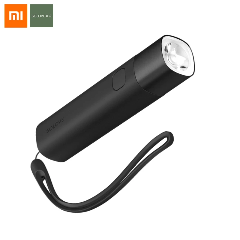 Original Xiaomi SOLOVE X3 LED Flashlight 3000mAh Mobile Power USB Multi-function Brightness Torch Power Bank Portable Lighting cool flashlights