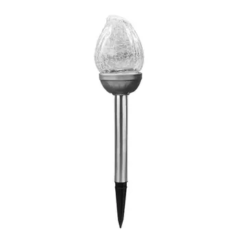 

Solar Power Stainless Steel Crack Pattern Lights Lamp Outdoor Waterproof Courtyard Garden Pool Doorway