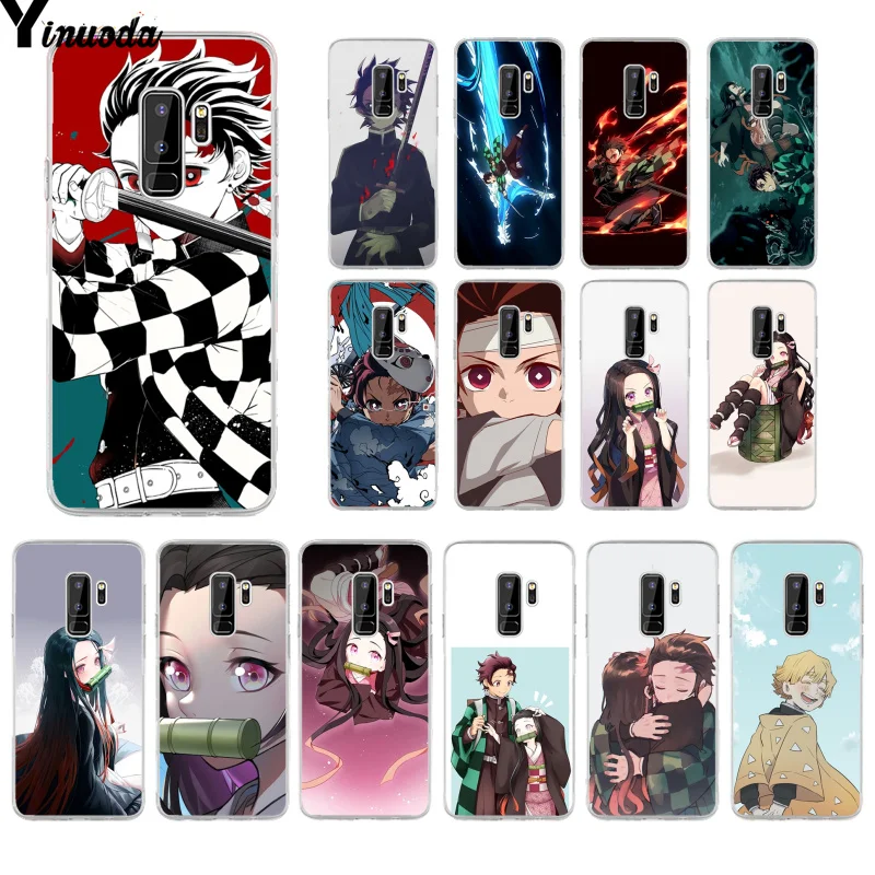 

Yinuoda Demon Slayer Kimetsu no Yaiba Soft Silicone Phone Case for Samsung S9 S9 plus S10 S6 S6edge S10plus S7 S7edge S8 S8plus