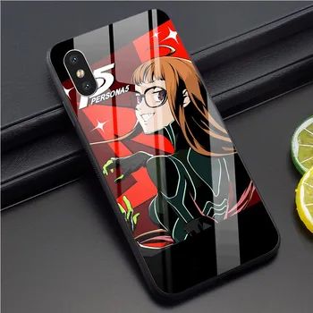 

Persona 5 P5 Game Tempered Glass Phone Cover for iPhone 6S Plus Case 8 XR X 7 6 5 5S SE Xs Max 11 Pro