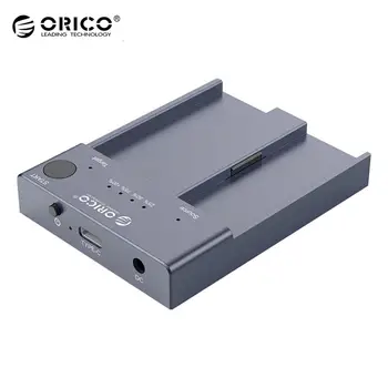 

ORICO M.2 NVMe SSD Docking Station Dual Bay USB 3.1 Type-C Solid State Hard Disk Multi-disk Offline Copy Cloning Dock for PC
