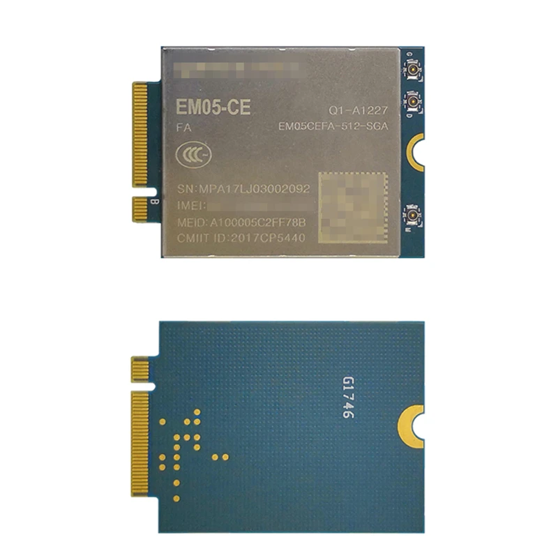 EM05-CE EM05 FDD-LTE/TDD-LTD 4G LTE Cat4 1500Mbps B1/B3/B5/B8/B38/B39/B40/B41 China/Thailand/India |