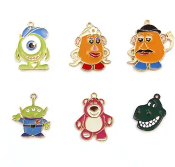 

20 pcs Cartoon toy story Jewelry Accessories Key Chains Pendant Gifts