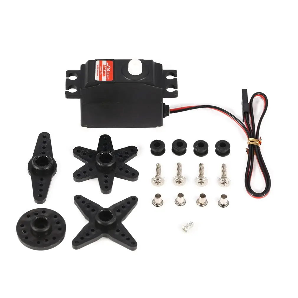 

JX PS-2503HB 4.8V-6V 0.10sec/60 3.35kg Analog Digital Plastic Gear Servo Metal Case for 1/12 RC Car Model Parts Accessories Toy