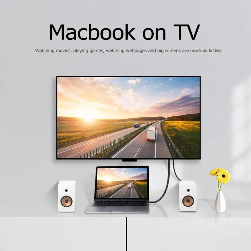 Адаптер usb type C к HDMI адаптер USB 3,1 к HDMI адаптер 4K x 2K 60Hz конвертер провода