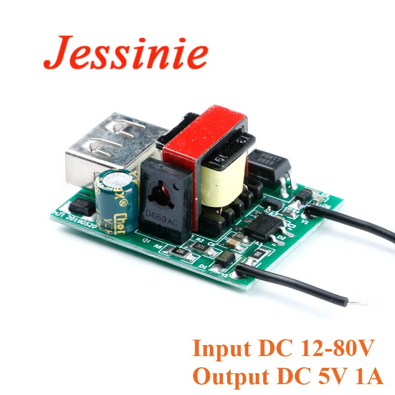 Понижающий модуль с понижающим преобразователем USB DC-DC 12 В 24 36 48 72 в 5 1 А