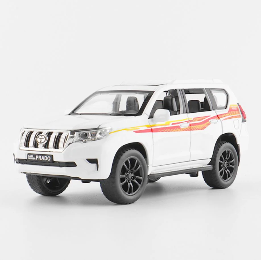 1:32 Новая модель автомобиля TOYOTA LAND CRUISER PRADO из сплава металла игрушки с