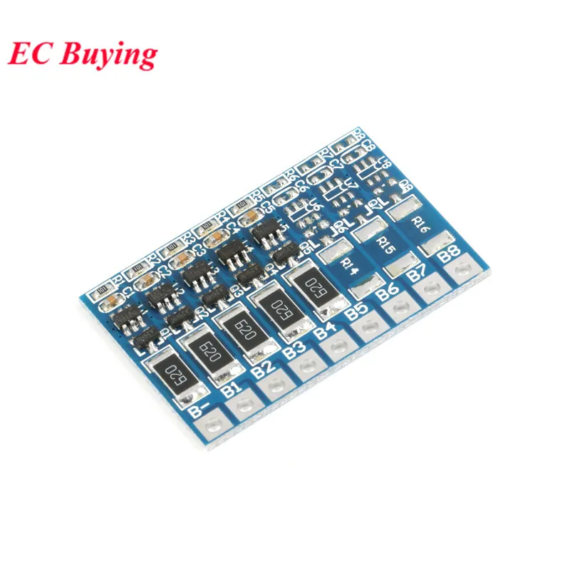 5S 3S 4S 5s 6S 7S 8S 18650 литиевая батарея Защитная плата Li-Ion Lipo BMS PCM с функцией сохранения баланса Модуль платы 1S 3MOS 4MOS 6MOS - Цвет: 5S