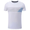 Sport Brand Shirts New Breathable Top Elastic Fitness Quick Dry Short Sleeves Striped Men Fashion Training  2022 Running Tees ► Photo 3/6