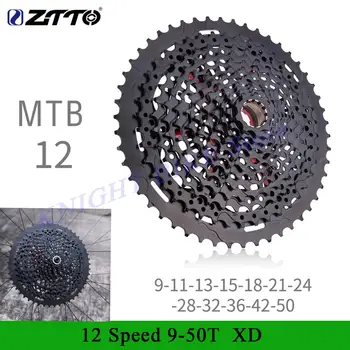 

ZTTO 12S 9T New MTB 12 Speed 9-50T XD Bicycle Cassette Black steel Mountain Bike 12speed Sprocket Freewheel Bicycle Accessories